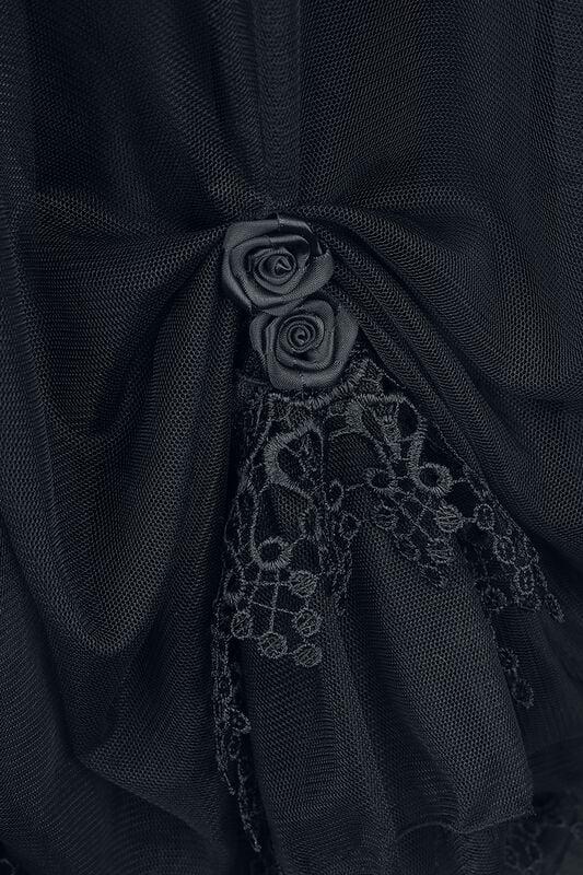 Gothicana By Emp "Long Gothic Dress" Maxi Dress Black-red By Sinister Gothic