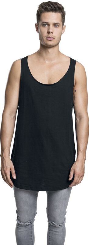 Gothicana By Emp "Long Shaped Open Edge Loose Tank" Tanktop Black By Urban Classics