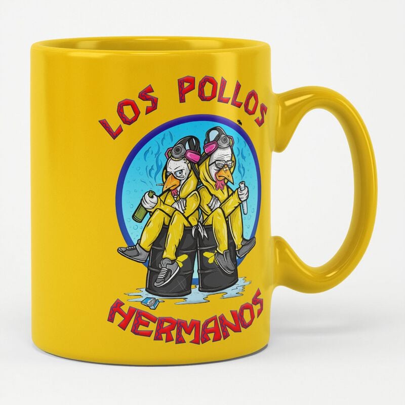 gothicana by emp "Los Pollos Hermanos" Cup yellow by Breaking Bad