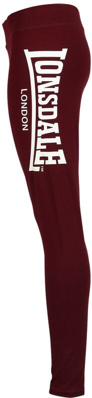 Gothicana By Emp "LOWSTOFT" Leggings Burgundy By Lonsdale London