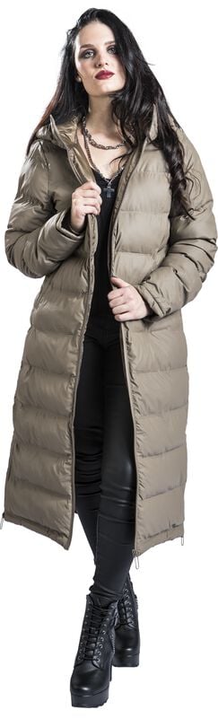 Gothicana By Emp "LS P JK JO44HANNA" Winter Coat Taupe By Hailys
