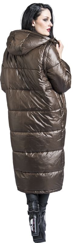 Gothicana By Emp "LS P JK MI44LENA 2IN1" Winter Coat Brown By Hailys