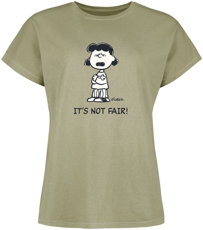 gothicana by emp "Lucy van Pelt - It´s Not Fair " T-Shirt green by Peanuts