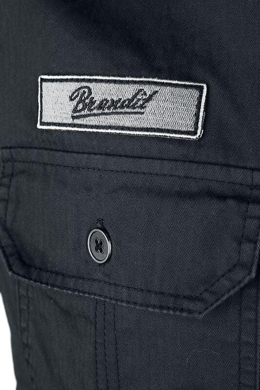 Gothicana By Emp "Luis Vintage Shirt Short Sleeve" Short-sleeved Shirt Black By Brandit