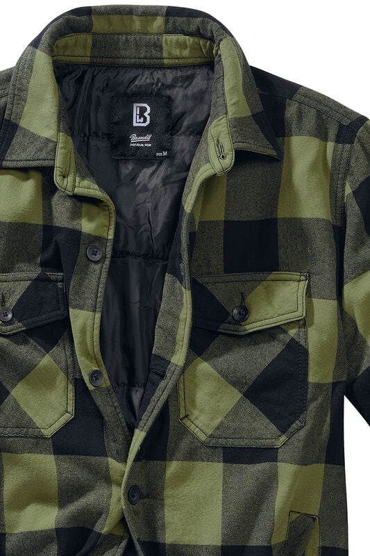 Gothicana By Emp "Lumberjacket" Between-seasons Jacket Black-olive By Brandit