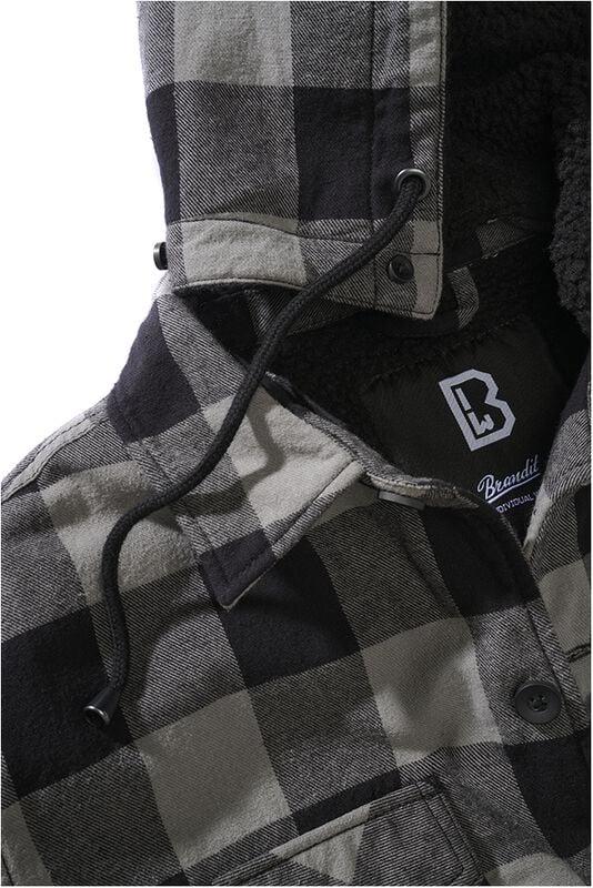 Gothicana By Emp "Lumberjacket Hooded" Between-seasons Jacket Black By Brandit