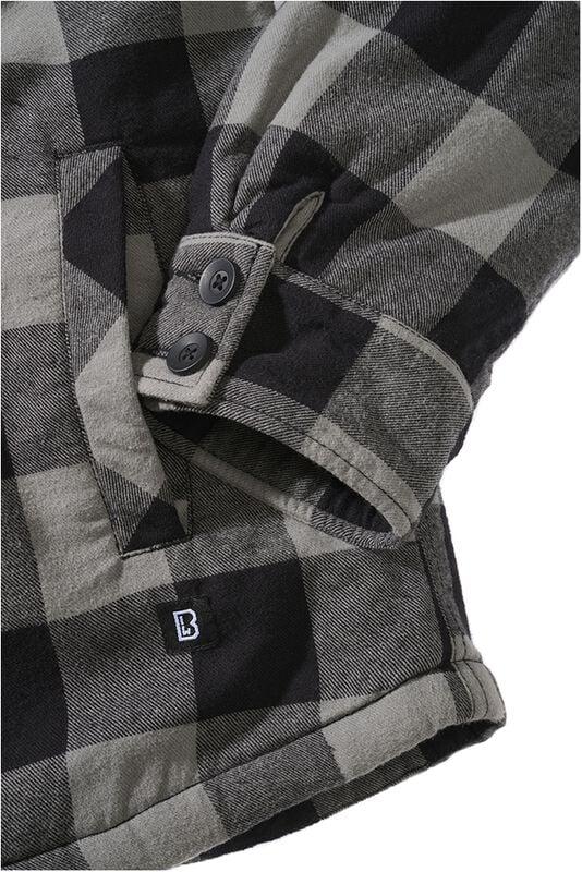 Gothicana By Emp "Lumberjacket Hooded" Between-seasons Jacket Black By Brandit