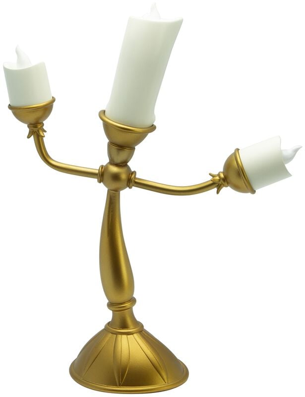 Gothicana By Emp "Lumière Lamp" Lamp Gold-coloured By Beauty And The Beast