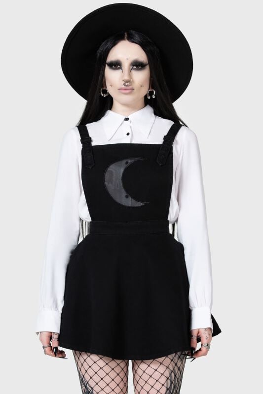 gothicana by emp "Luna Orb Pinafore Dress" Mini Dress black by KIHILIST by KILLSTAR