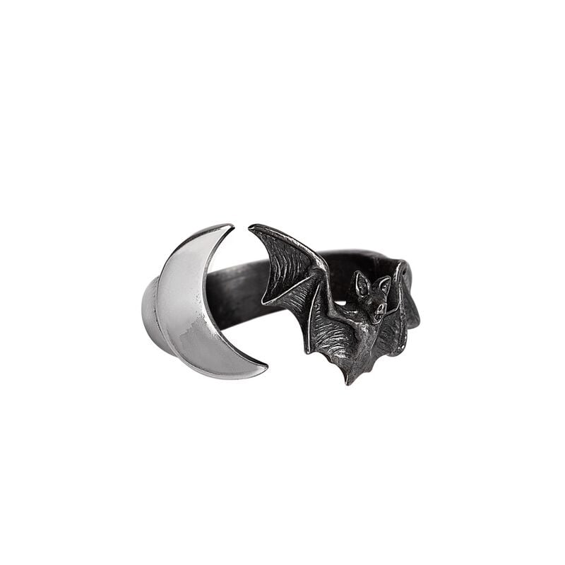 gothicana by emp "Lunatious" Ring silver-coloured by Alchemy Gothic