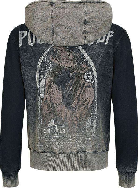 Gothicana By Emp "Lupus Dei" Hoodie Jacket Grey By Powerwolf