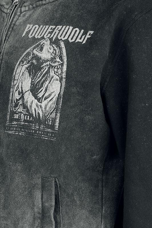 Gothicana By Emp "Lupus Dei" Hoodie Jacket Grey By Powerwolf