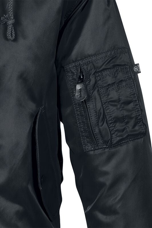 Gothicana By Emp "MA1 Sweathood" Bomber Jacket Black-grey By Brandit