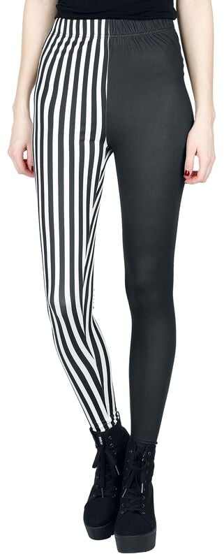 Gothicana By Emp "Magic And Style" Leggings Black-white By RED By EMP