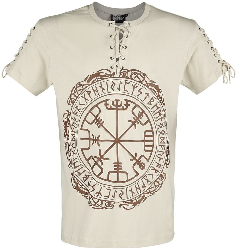 gothicana by emp "Makai Top" T-Shirt beige by Vixxsin