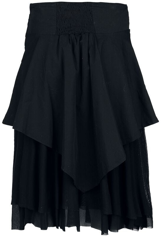 Gothicana By Emp "Mali Skirt" Midi Skirt Black By Heartless