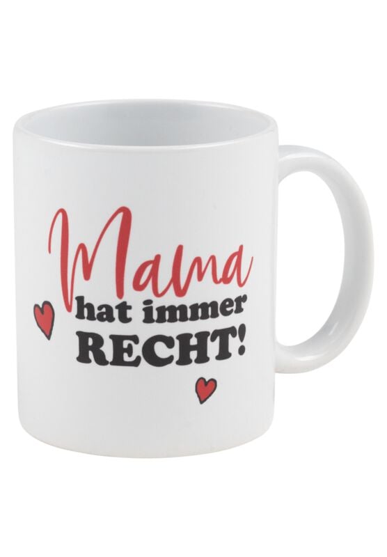 gothicana by emp "Mama hat immer RECHT" Cup white-black-red by Peanuts