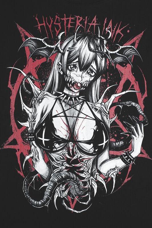 Gothicana By Emp "Manga Demon - Women's Vest" Tanktop Black By Hysteria Ink