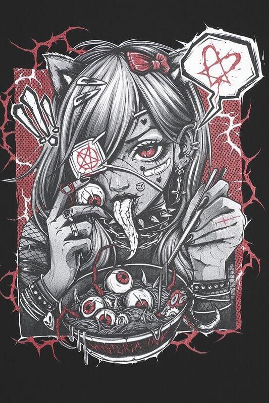Gothicana By Emp "Manga Spice Ink - Girls' T-shirt" T-Shirt Black By Hysteria Ink