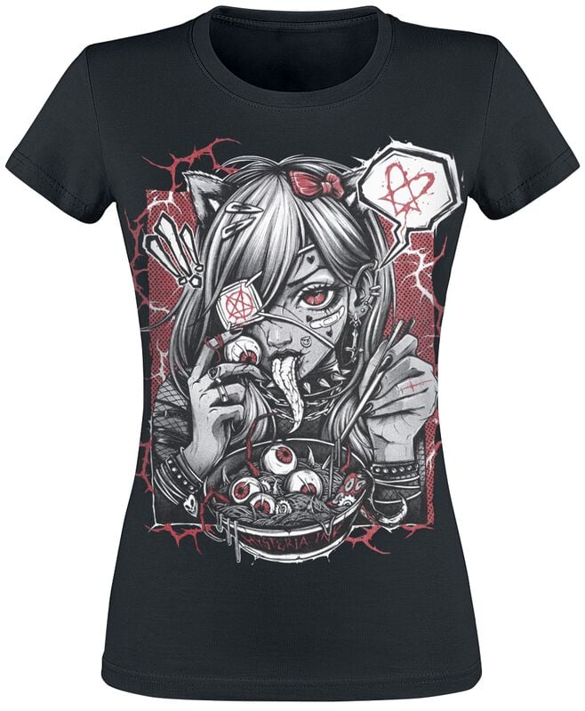 gothicana by emp "Manga Spice Ink - Girls' T-shirt" T-Shirt black by Hysteria Ink