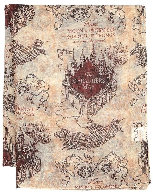 Gothicana By Emp "Marauder's Map" Cloth Multicolour By Harry Potter