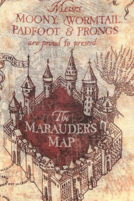 Gothicana By Emp "Marauder's Map" Cloth Multicolour By Harry Potter