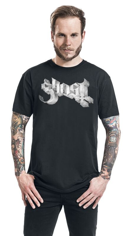 Gothicana By Emp "Marbel Logo" T-Shirt Black By Ghost