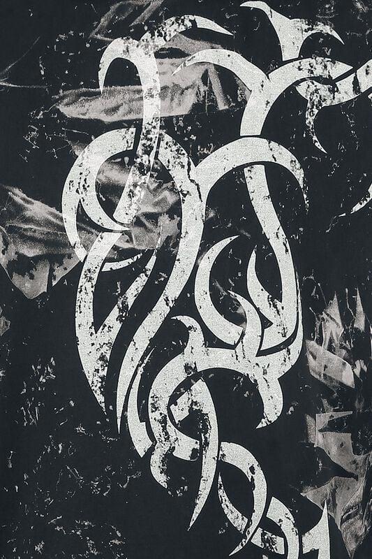 Gothicana By Emp "Marble Tattoo" T-Shirt Black-white By Outer Vision