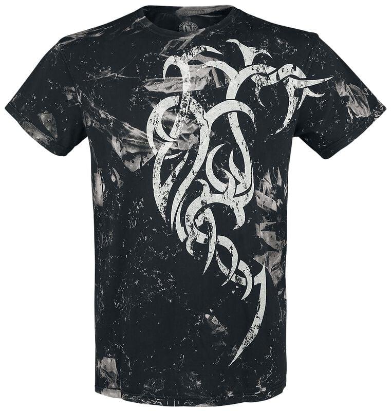 gothicana by emp "Marble Tattoo" T-Shirt black-white by Outer Vision