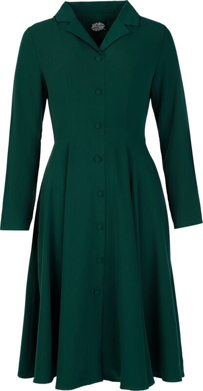 gothicana by emp "Maria Swing Dress" Midi Dress green by H&R London