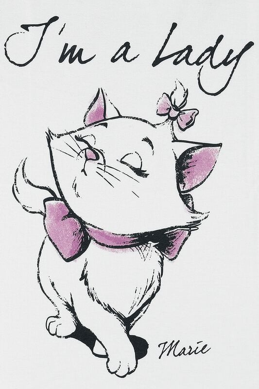 Gothicana By Emp "Marie - I'm A Lady" T-Shirt White By Aristocats