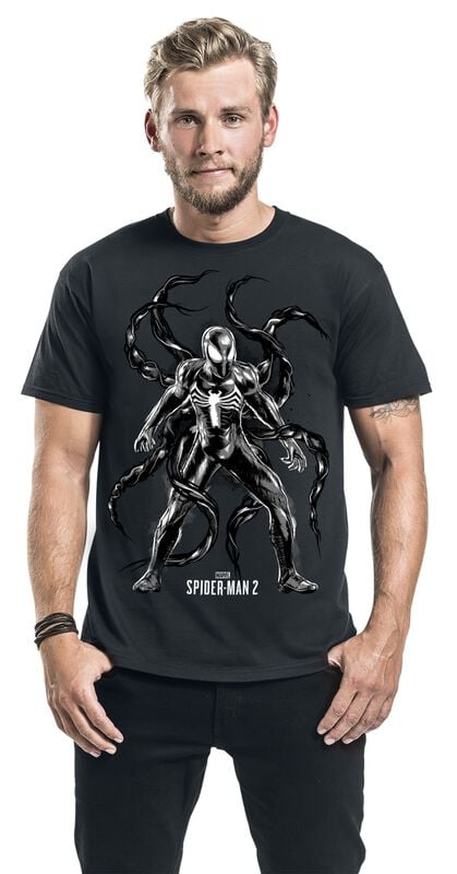 Gothicana By Emp "Marvel Games - Spider-Man 2 - Back In Black" T-Shirt Black By Spider-Man