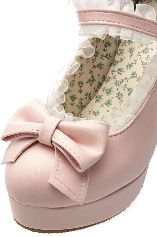 Gothicana By Emp "Mary Jane Pumps" High Heel Light Pink By Belsira