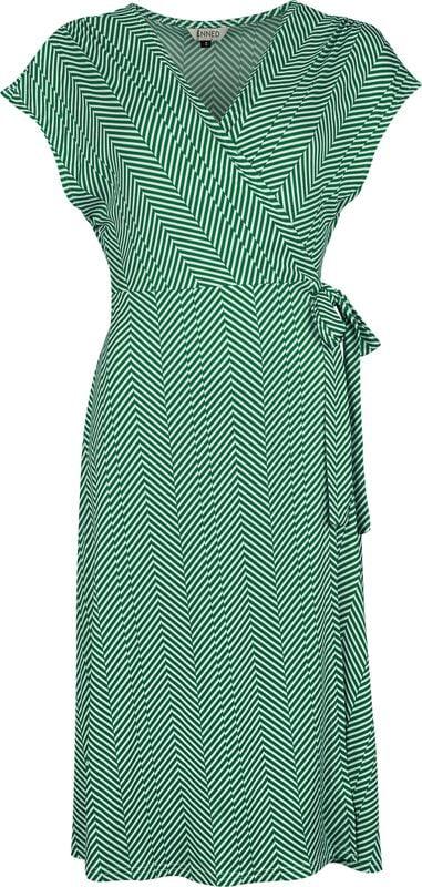 gothicana by emp "May Chevron Dress" Midi Dress green-white by Banned Retro