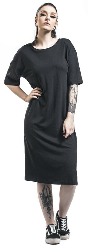 Gothicana By Emp "Mayden 2/4 Dress" Midi Dress Black By Noisy May