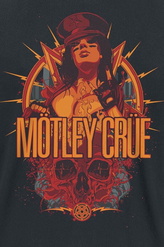 Gothicana By Emp "MC Girl" T-Shirt Black By Mötley Crüe