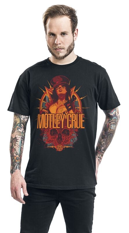 Gothicana By Emp "MC Girl" T-Shirt Black By Mötley Crüe