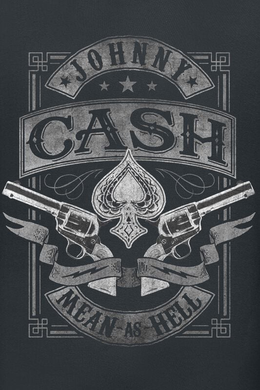 Gothicana By Emp "Mean As Hell" T-Shirt Black By Johnny Cash