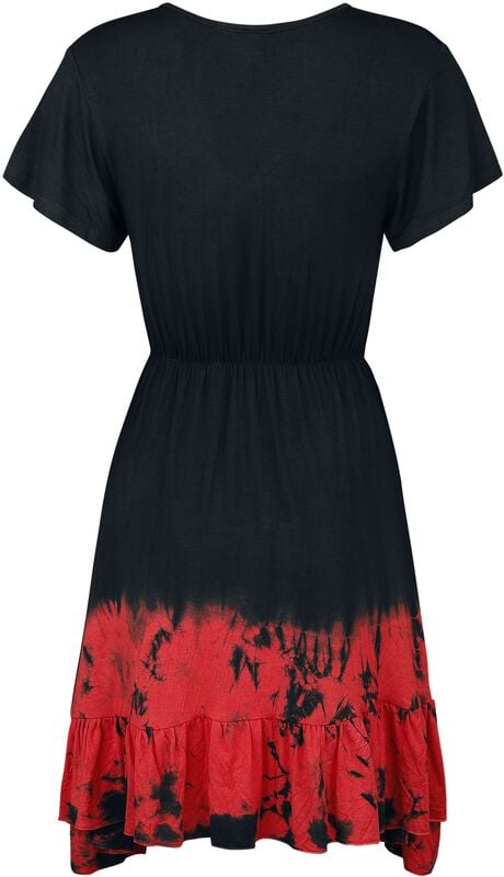 Gothicana By Emp "Megaera Dress" Mini Dress Black-red By Innocent