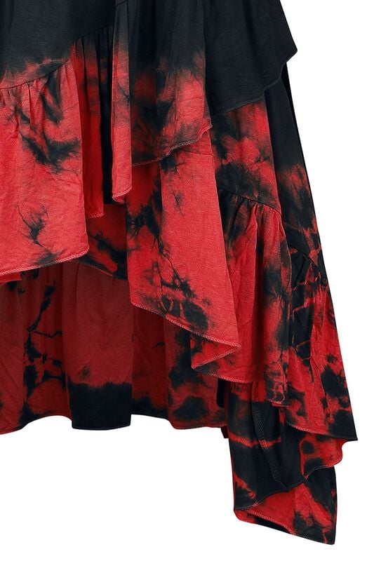 Gothicana By Emp "Megaera Dress" Mini Dress Black-red By Innocent