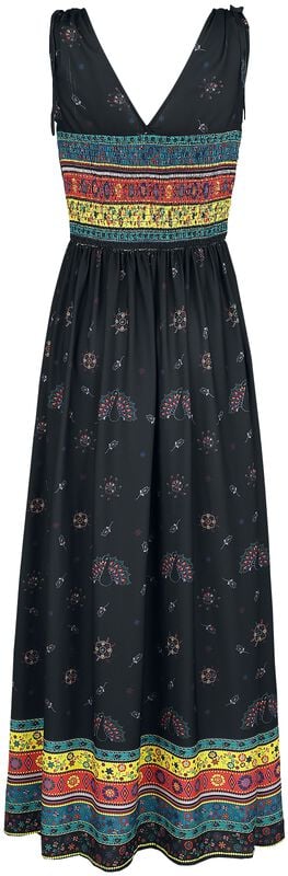 Gothicana By Emp "Megan Fiesta Maxi Dress" Maxi Dress Black By Voodoo Vixen