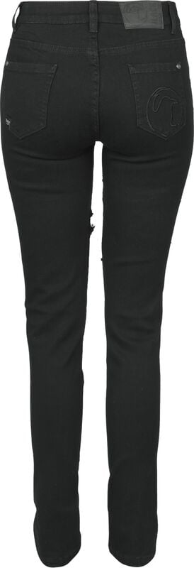 Gothicana By Emp "Megan" Jeans Black By Black Premium By EMP