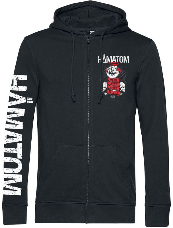 gothicana by emp "Mein Leben - Meine Regeln" Hoodie Jacket black by Hämatom