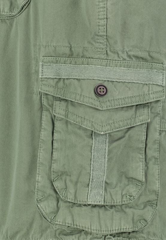 Gothicana By Emp "Men's Cargo Bermuda" Shorts Green By Sublevel