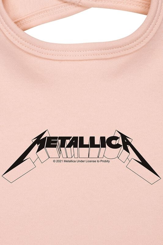 Gothicana By Emp "Metal-Kids - Logo" Bib Light Pink By Metallica