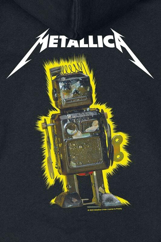 Gothicana By Emp "Metal-Kids - Robot Blast" Kids' Hooded Jackets Black By Metallica