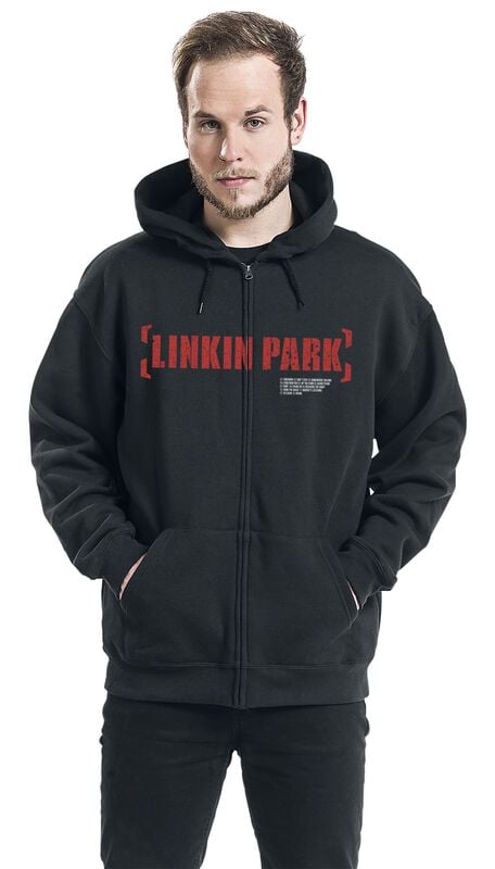 Gothicana By Emp "Meteora Red" Hoodie Jacket Black By Linkin Park