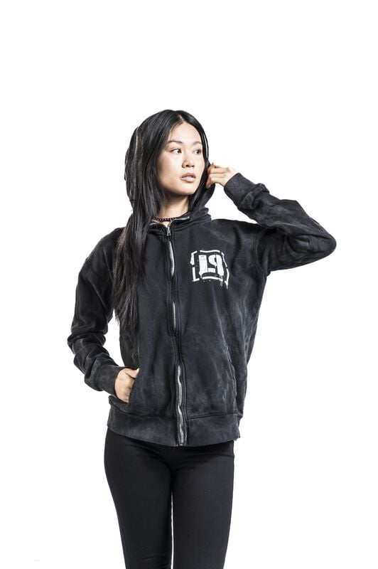 Gothicana By Emp "Meteora Spray" Hoodie Jacket Black By Linkin Park