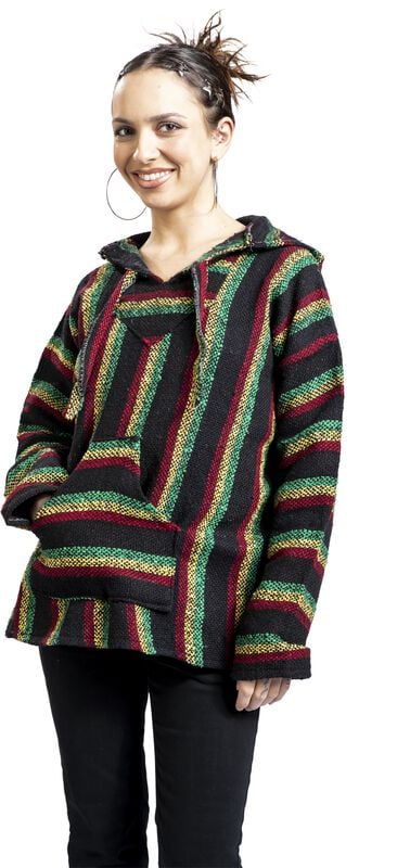 Gothicana By Emp "Mexican Hood" Hoodie Rasta By Peyote