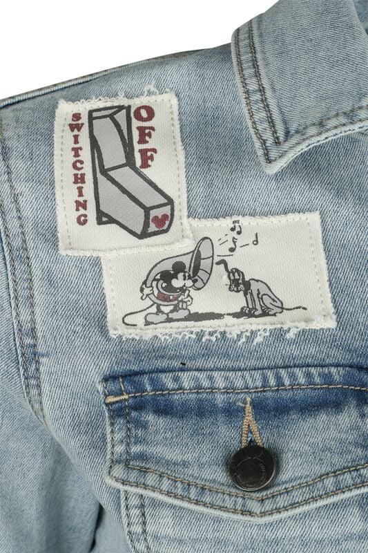 Gothicana By Emp "Mickey Mouse Denim Jacket" Jeans Jacket Denim-blue By Mickey Mouse